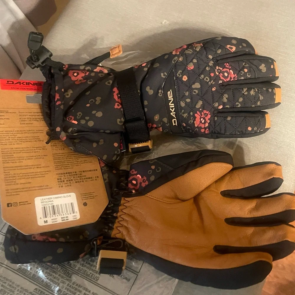 Dakine Women's Winter Leather Camino Begonia Gloves